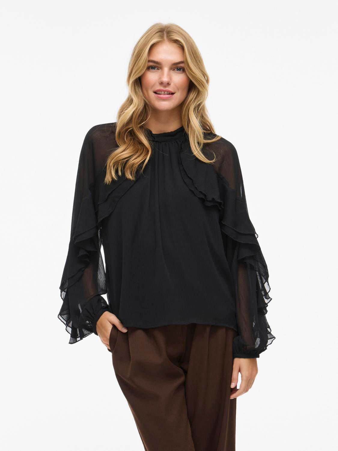VIBINNA Top - Black Beauty - VERO MODA & VILA Bergvik